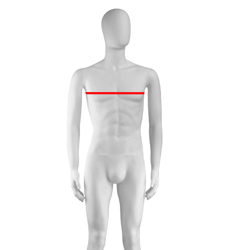 how to measure chest for men